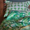 green bed linen