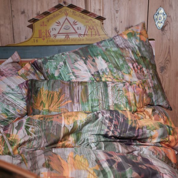 colourful bed linen