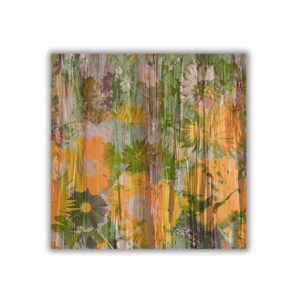 Flora silk scarf